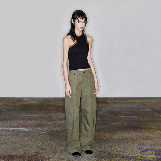 NUTH“绰约”｜直筒工装裤立体多口袋宽松显瘦夏季工休闲裤 商品图4