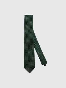 callisto绿色全桑蚕丝领带 FRCTE026C