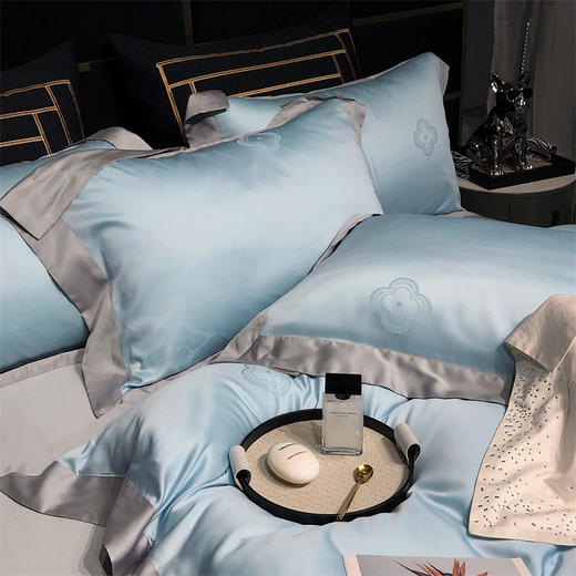 自然醒天丝棉提花四件套莱赛尔柔滑裸睡床上用品春夏季KY 商品图9
