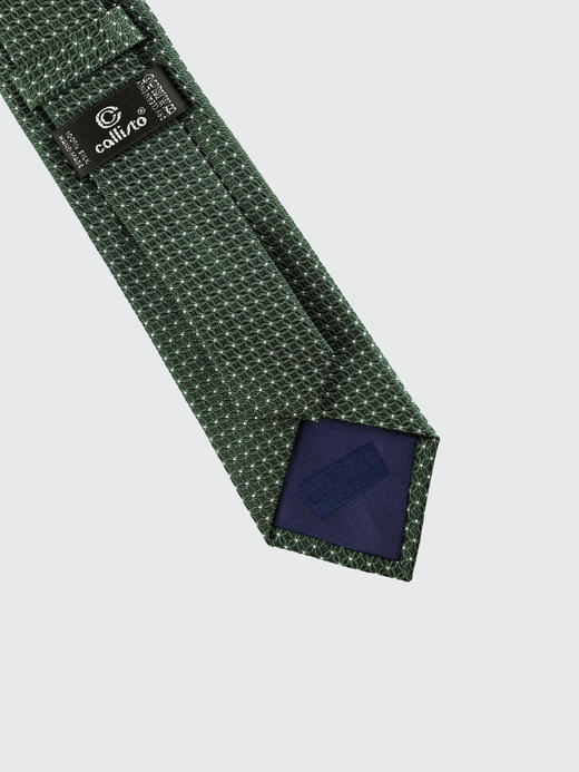 callisto绿色全桑蚕丝领带 FRCTE051C 商品图1