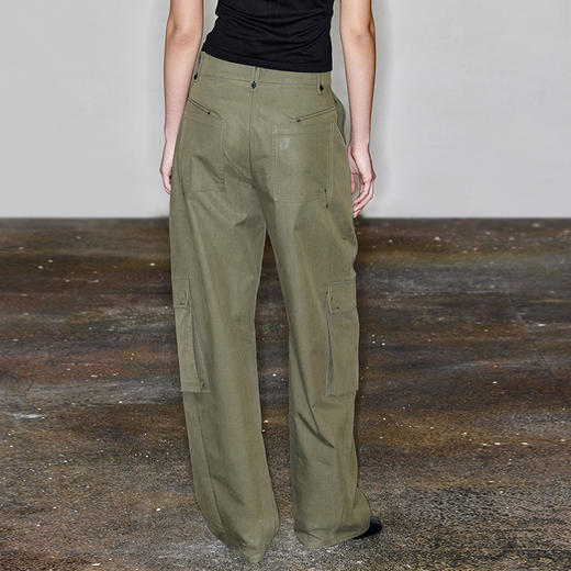 NUTH“绰约”｜直筒工装裤立体多口袋宽松显瘦夏季工休闲裤 商品图1