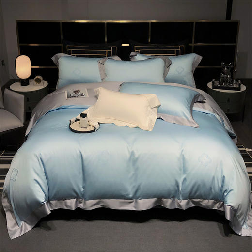 自然醒天丝棉提花四件套莱赛尔柔滑裸睡床上用品春夏季KY 商品图2