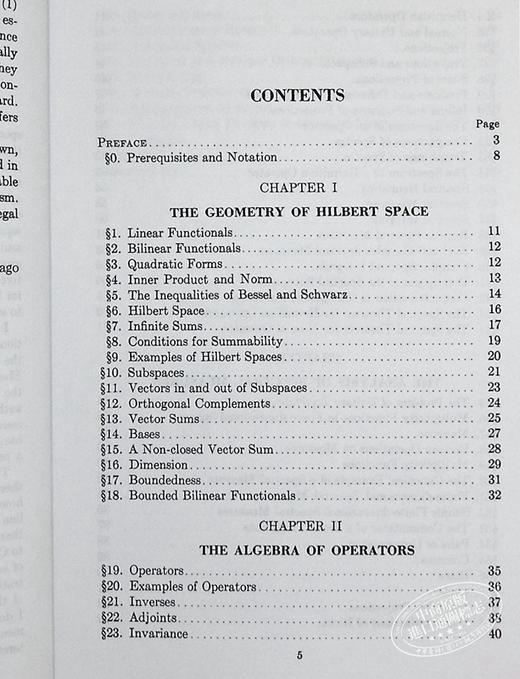 【中商原版】希尔伯特空间和谱多重性理论导论 第2版 英文原版 Introduction to Hilbert Space 2nd Edition 保罗哈尔莫斯 Halmos 商品图4