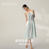 礼物桑罗天然植物染抑菌吊带睡裙长新古典国潮连衣裙 商品缩略图2