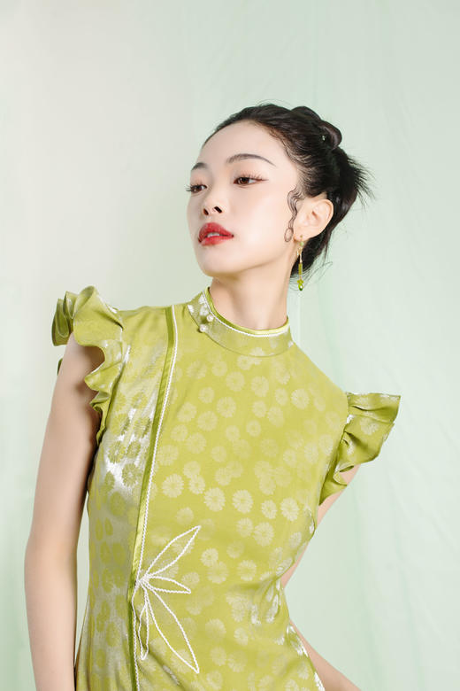 荷言GL旧时闺秀子衿旗袍年轻款女士时尚气质高端2023夏季新品 商品图0