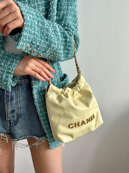 顶级版本迷你22bag-黄色 商品图2
