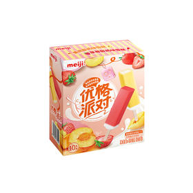明治黄桃酸奶&草莓酸奶雪糕迷你冰棒490g/盒冷饮雪糕批发冷饮雪糕批发