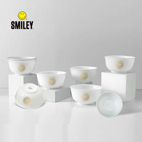 SMILEY 白晶瓷碗套装 SY-CJ1003