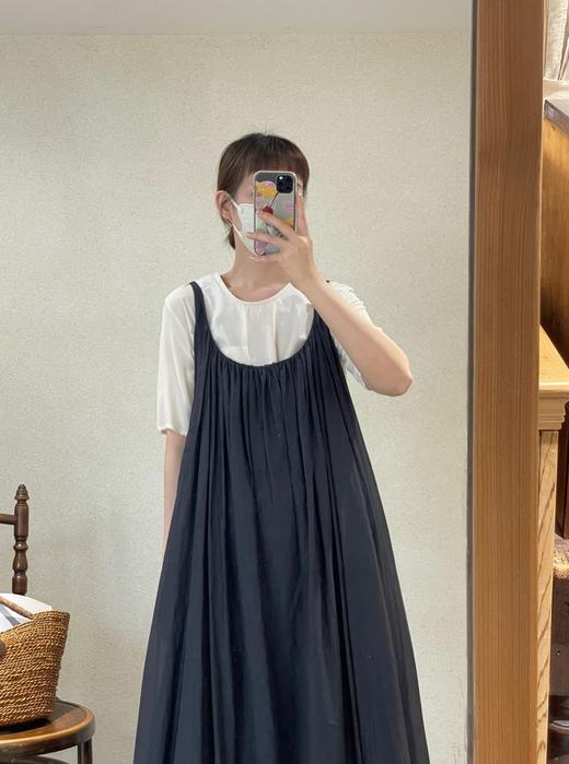 Elsa esturgie米色/炭黑法式背带裙 商品图13