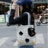 大英博物馆盖亚·安德森猫和她的朋友们系列 可爱格纹帆布包玩偶单肩包 商品缩略图0