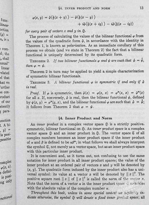 【中商原版】希尔伯特空间和谱多重性理论导论 第2版 英文原版 Introduction to Hilbert Space 2nd Edition 保罗哈尔莫斯 Halmos 商品图6