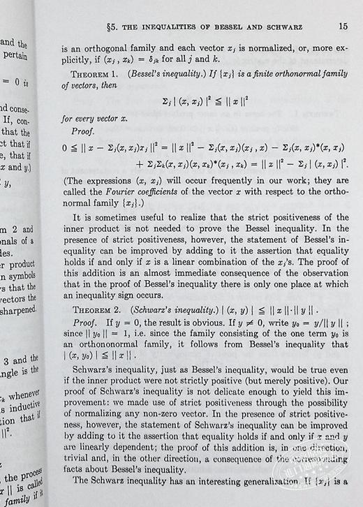 【中商原版】希尔伯特空间和谱多重性理论导论 第2版 英文原版 Introduction to Hilbert Space 2nd Edition 保罗哈尔莫斯 Halmos 商品图7