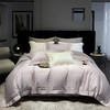 自然醒天丝棉镂空花边夏季天丝四件套凉感冰丝白色镂空宽边欧式轻奢床上用品礼盒装KY 商品缩略图1