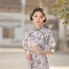 改良少女款圆襟日常，休闲中国风轻薄旗袍XL-23037 商品缩略图4