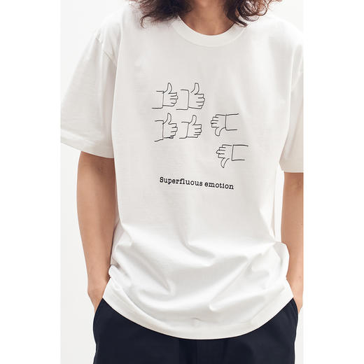 吃茶去chichaqu全棉圆领短袖T恤 多余的情绪 商品图5