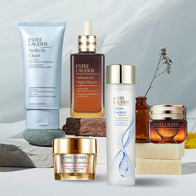 EsteeLauder雅诗兰黛密集5件套 新版半增量 蓝洁面150 特润50 抗蓝光15 普通原生液100 智妍面霜75【CDF】