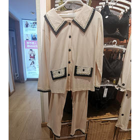 都市丽人26支纯棉单面女士棉质睡衣家居服套装LH21Q8