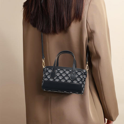 Safiya/索菲娅 2023新款爆款复古手提包时尚托特包单肩包女式斜挎包女包SF9161011Y 商品图0