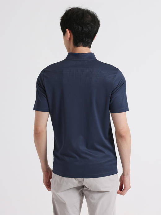 callisto深蓝色锦氨混纺短袖T恤 SSTSS061C 商品图2