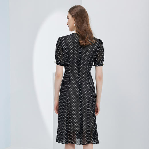 NF8D8斯尔丽瑟俪2023春夏手工钉珠赫本风波点裙高腰节减龄时尚连衣裙 商品图1