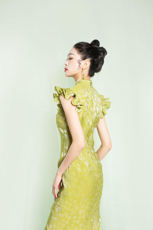 荷言GL旧时闺秀子衿旗袍年轻款女士时尚气质高端2023夏季新品 商品图1