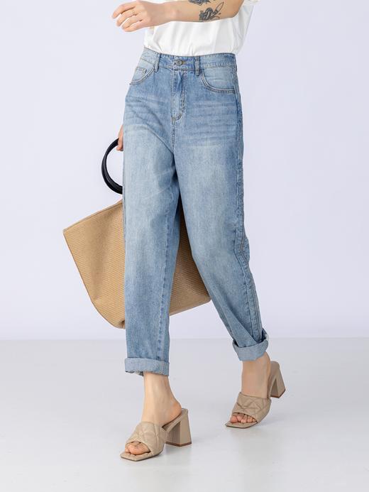 XIAOYU|侧边线迹做旧牛仔裤232KZ040 商品图3