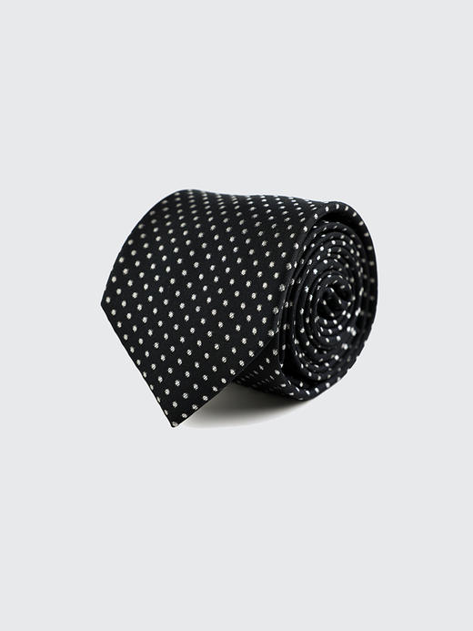 callisto黑色全桑蚕丝领带 FQCTE023C 商品图2