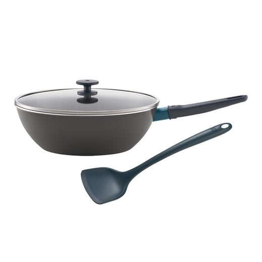 ZW-NS105 ZWILLING Now Marble 30cm 不粘炒锅附中式硅胶铲 商品图0