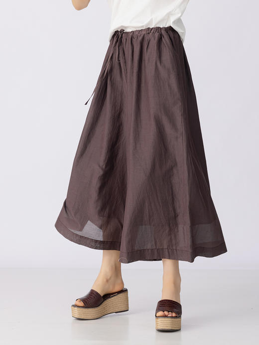 XIAOYU|松紧腰双层丝棉裙裤232KZ054 商品图2