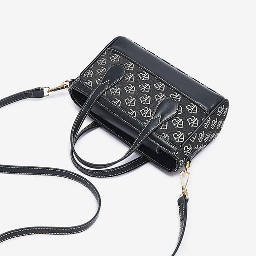 Safiya/索菲娅 2023新款爆款复古手提包时尚托特包单肩包女式斜挎包女包SF9161011Y 商品图4