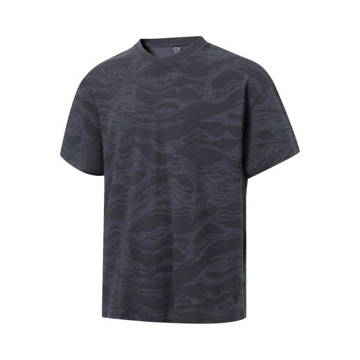 中国李宁2023新款男子短袖夏季功夫系列透气宽松休闲文化衫 AHST065 商品图4