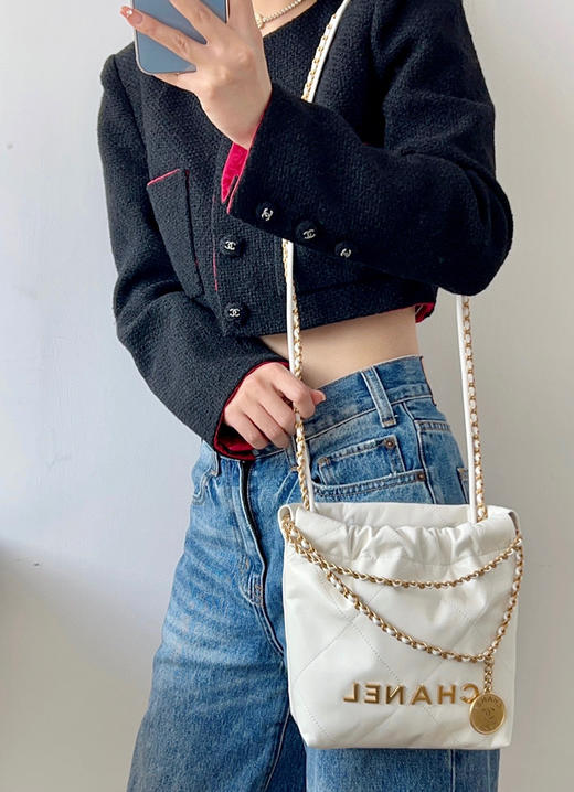 顶级版本迷你22bag-白色 商品图5