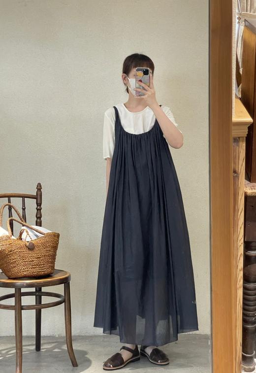 Elsa esturgie米色/炭黑法式背带裙 商品图10