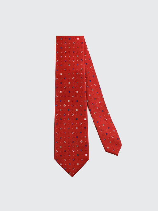 callisto红色全桑蚕丝领带 FQCTE068C 商品图0