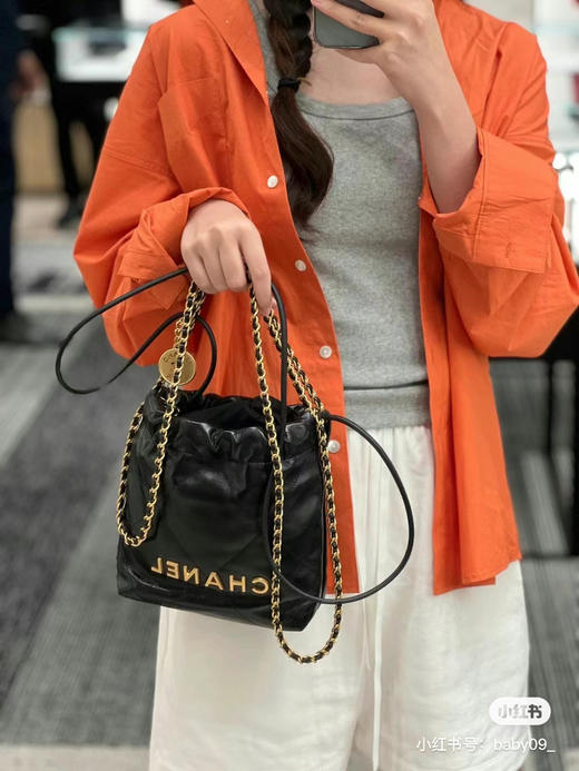 顶级版本迷你22bag-黑金 商品图0