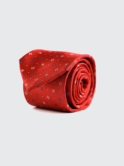 callisto红色全桑蚕丝领带 FQCTE068C 商品图1