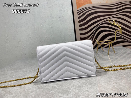 夏季特惠💰520 YSL圣罗兰 monogram黑金鱼子酱链条98557 商品图2