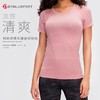 夏季新品DY66010#凉感透气轻柔速干时尚圆领无缝运动短袖 商品缩略图0
