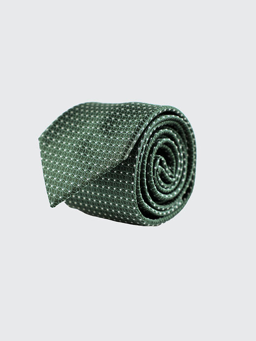 callisto绿色全桑蚕丝领带 FRCTE051C 商品图2