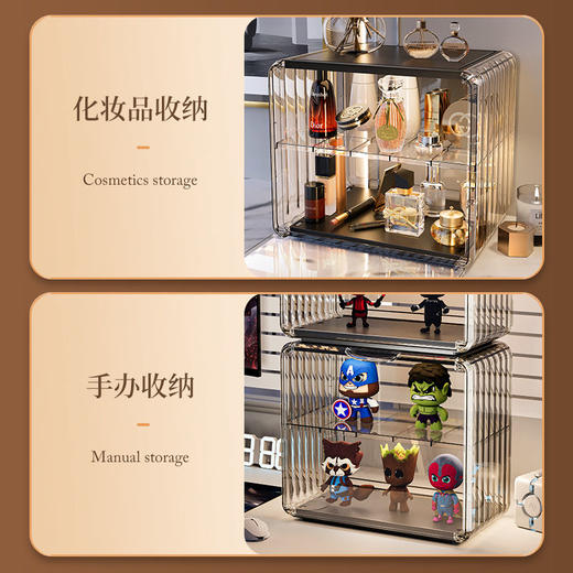 杯子收纳架家用透明防尘茶具整理架茶桌分层茶壶杯子存放柜高颜值 商品图6