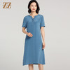 佐尔美夏季新款 100%桑蚕丝真丝短袖连衣裙女E22LS87 商品缩略图3