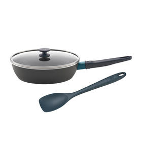 ZW-NS102 ZWILLING Now Marble 24cm 加高多用不粘深煎锅附小号硅胶铲