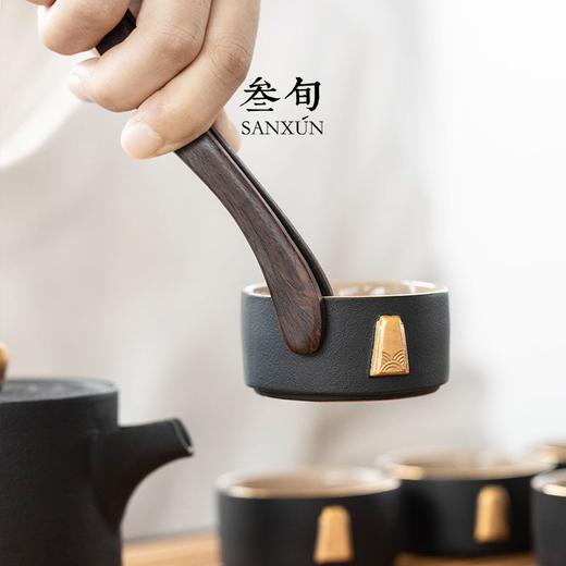 叁旬功夫茶具套装带茶盘小型家用轻奢中式泡茶具整套陶瓷茶具礼盒 商品图3