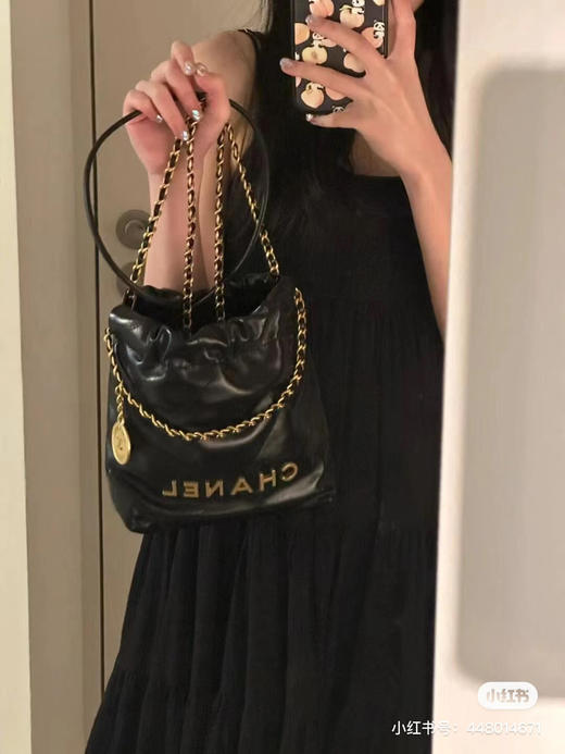 顶级版本迷你22bag-黑金 商品图4