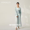 生日礼物桑罗天然植物染抑菌真丝睡衣套装新中式古典美家居服 商品缩略图3
