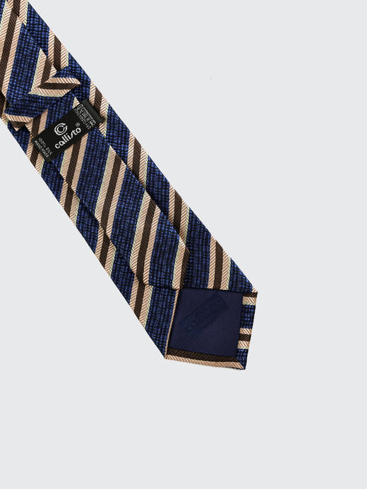 callisto蓝色全桑蚕丝领带 FRCTE046C 商品图1