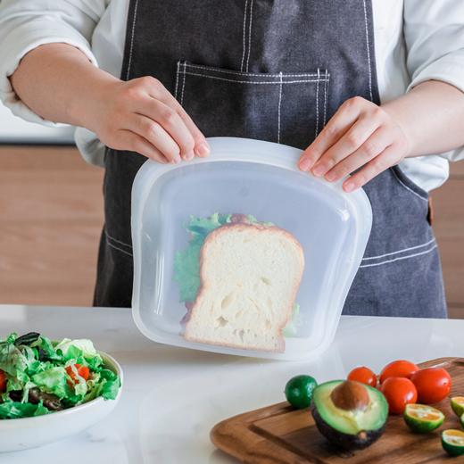 [屁侠推荐]OTB 欧标铂金硅胶立式密封保鲜袋 可微波 可冷冻 可水煮 可进洗碗机的硅胶保鲜袋 商品图0
