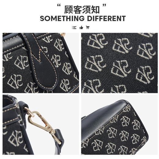 Safiya/索菲娅 2023新款爆款复古手提包时尚托特包单肩包女式斜挎包女包SF9161011Y 商品图7