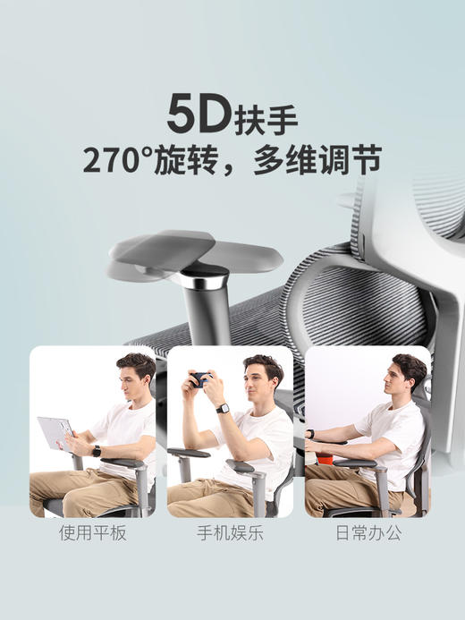 摩伽S8ProMax人体工学椅电脑椅办公椅老板椅子久坐舒服护腰座椅 商品图3
