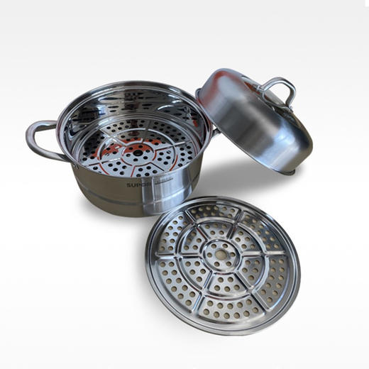 苏泊尔好帮手不锈钢双层蒸锅VZ26BS03 商品图3
